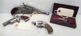 LOT of 4 SMALL DERINGER STYLE PISTOL/REVOLVERS from COLLECTING TEXAS