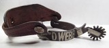 DAN WEBB’S SPURS – TEXAS RODEO COWBOY HALL of FAME RIDER - MADE by DANNY POLLARD - #74 – from COLLECTING TEXAS - 8 of 19