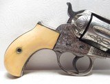 ANTIQUE FACTORY ENGRAVED COLT “THUNDERER” .41 CALIBER REVOLVER from COLLECTING TEXAS – FACTORY LETTER – IVORY GRIPS - 2 of 18