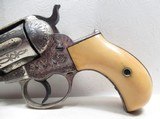 ANTIQUE FACTORY ENGRAVED COLT “THUNDERER” .41 CALIBER REVOLVER from COLLECTING TEXAS – FACTORY LETTER – IVORY GRIPS - 5 of 18