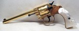 ANTIQUE COLT D.A. 32 PRESENTATION REVOLVER from COLLECTING TEXAS – NAVY CROSS RECIPIENT – GOLD PLATED - 5 of 20