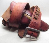 H.H. HEISER MARKED and MADE BELT and HOLSTER GUN RIG from COLLECTING TEXAS - .45 COLT CALIBER – 5 1/2” COLT S.A.A. REVOLVER