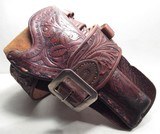 N. PORTER – PHOENIX, ARIZONA MADE BELT with HOLSTER from COLLECTING TEXAS – FLORAL PATTERN - .41 COLT CALIBER