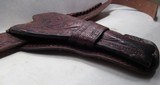 N. PORTER – PHOENIX, ARIZONA MADE BELT with HOLSTER from COLLECTING TEXAS – FLORAL PATTERN - .41 COLT CALIBER - 6 of 11