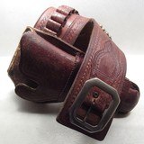 ANTIQUE SPOTTED BELT and HOLSTER from COLLECTING TEXAS - .45 COLT CALIBER – 4 3/4” COLT S.A.A. REVOLVER