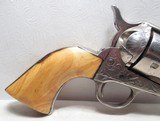 ANTIQUE COLT .45 SINGLE ACTION ARMY REVOLVER from COLLECTING TEXAS – FACTORY ENGRAVED – SHIPPED 1884 – IVORY GRIPS - 7 of 17