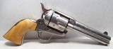 ANTIQUE COLT .45 SINGLE ACTION ARMY REVOLVER from COLLECTING TEXAS – FACTORY ENGRAVED – SHIPPED 1884 – IVORY GRIPS - 6 of 17