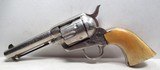 ANTIQUE COLT .45 SINGLE ACTION ARMY REVOLVER from COLLECTING TEXAS – FACTORY ENGRAVED – SHIPPED 1884 – IVORY GRIPS