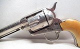 ANTIQUE COLT .45 SINGLE ACTION ARMY REVOLVER from COLLECTING TEXAS – FACTORY ENGRAVED – SHIPPED 1884 – IVORY GRIPS - 3 of 17