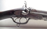 FINE ENGLISH MADE DOUBLE-BARREL HAMMER SHOTGUN from COLLECTING TEXAS – MADE by E.M. REILLY & CO. of NEW OXFORD – 8 GAUGE - 3 of 21