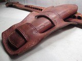 LONGVIEW, TEXAS MADE BELT GUN RIG from COLLECTING TEXAS - .45 COLT CALIBER – DOUBLE LOOP HOLSTER – 5 1/2” COLT S.A.A. REVOLVER - 7 of 10