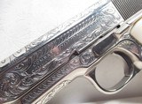 DAVID WADE HARRIS ENGRAVED COLT COMBAT COMMANDER .45 PISTOL from COLLECTING TEXAS – GIRAFFE BONE GRIPS - 8 of 19