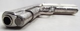 DAVID WADE HARRIS ENGRAVED COLT COMBAT COMMANDER .45 PISTOL from COLLECTING TEXAS – GIRAFFE BONE GRIPS - 18 of 19