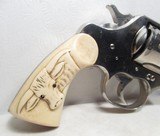101 YEAR-OLD COLT NEW SERVICE REVOLVER from COLLECTING TEXAS – NICKEL FINISH – IVORY GRIPS – FACTORY LETTER - 2 of 16