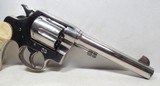 101 YEAR-OLD COLT NEW SERVICE REVOLVER from COLLECTING TEXAS – NICKEL FINISH – IVORY GRIPS – FACTORY LETTER - 3 of 16