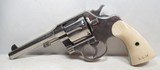 101 YEAR-OLD COLT NEW SERVICE REVOLVER from COLLECTING TEXAS – NICKEL FINISH – IVORY GRIPS – FACTORY LETTER - 4 of 16