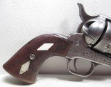 ANTIQUE COLT .44/40 ENGRAVED SINGLE ACTION ARMY REVOLVER from COLLECTING TEXAS – INDIAN TERRITORY MADE HOLSTER INCLUDED - 2 of 20
