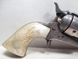 FACTORY ENGRAVED COLT S.A.A. REVOLVER from COLLECTING TEXAS – WALTER TIPS of AUSTIN, TEXAS SHIPPED – SILVER FINISH - 2 of 19