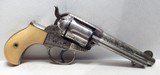ANTIQUE FACTORY ENGRAVED COLT “THUNDERER” .41 CALIBER REVOLVER from COLLECTING TEXAS – FACTORY LETTER – IVORY GRIPS - 1 of 18