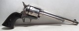 ANTIQUE COLT S.A.A. 44/40 REVOLVER from COLLECTING TEXAS – NICKEL – 7 1/2” – Shipped 1890 – SERIAL No. 135999 - 6 of 17