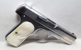 COLT MODEL 1908 HAMMERLESS SEMI-AUTO .380 CALIBER PISTOL from COLLECTING TEXAS – MADE 1928