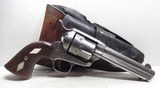 ANTIQUE COLT .44/40 ENGRAVED SINGLE ACTION ARMY REVOLVER from COLLECTING TEXAS – INDIAN TERRITORY MADE HOLSTER INCLUDED