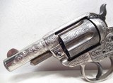 OUTSTANDING COLT MODEL 1877 “THUNDERER” REVOLVER from COLLECTING TEXAS - NEW YORK ENGRAVED – NICKEL PLATED – GOLD ACCENTS - 4 of 21
