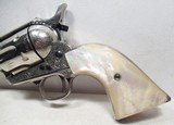 BEAUTIFUL ANTIQUE FACTORY ENGRAVED COLT S.A.A. REVOLVER from COLLECTING TEXAS – FACTORY RE-WORKED – FACTORY LETTER - 5 of 17