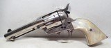 BEAUTIFUL ANTIQUE FACTORY ENGRAVED COLT S.A.A. REVOLVER from COLLECTING TEXAS – FACTORY RE-WORKED – FACTORY LETTER - 4 of 17
