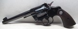 COLT OFFICER’S MODEL REVOLVER in SCARCE .32 POLICE CALIBER from COLLECTING TEXAS – HEAVY BARREL – CIRCA 1952 - 4 of 17