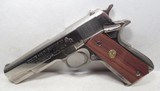 SERIES 70 COLT GOVERNMENT MODEL .45 SEMI-AUTO PISTOL from COLLECTING TEXAS – FACTORY NICKEL FINISH