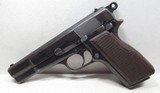FN HI-POWER PISTOL with GERMAN NAZI PROOF MARKS from COLLECTING TEXAS – BELGIUM MADE – 9mm CALIBER