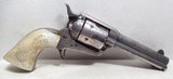 FACTORY ENGRAVED COLT S.A.A. REVOLVER from COLLECTING TEXAS – WALTER TIPS of AUSTIN, TEXAS SHIPPED – SILVER FINISH - 1 of 19