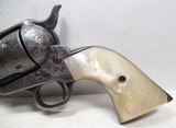 ANTIQUE FACTORY ENGRAVED COLT SINGLE ACTION ARMY REVOLVER from COLLECTING TEXAS – MADE 1892 – CARVED PEARL GRIPS - 5 of 16