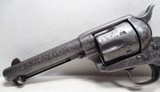 ANTIQUE FACTORY ENGRAVED COLT SINGLE ACTION ARMY REVOLVER from COLLECTING TEXAS – MADE 1892 – CARVED PEARL GRIPS - 7 of 16