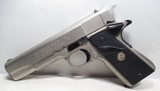 COLT GOVERNMENT MODEL MKIV SERIES 70 - .45 ACP SATIN NICKEL FINISH PISTOL from COLLECTING TEXAS - 1 of 16
