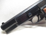 BELGIUM MADE BROWNING HI-POWER PISTOL from COLLECTING TEXAS – MADE 1975 – LIKE NEW CONDITION with ORIGINAL POUCH - 3 of 16