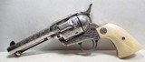 OUTSTANDING COLT SINGLE ACTION ARMY - FACTORY ENGRAVED - REVOLVER from COLLECTING TEXAS - ARIZONA SHIPPED in 1923 - 4 of 19