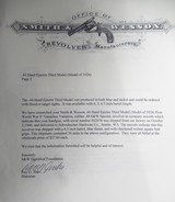 SMITH & WESSON .44 HAND EJECTOR THIRD MODEL REVOLVER from COLLECTING TEXAS – WASHINGTON STATE POLICE MARKED – FACTORY LETTER - 22 of 22
