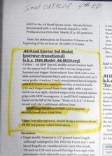 SMITH & WESSON .44 HAND EJECTOR THIRD MODEL REVOLVER from COLLECTING TEXAS – WASHINGTON STATE POLICE MARKED – FACTORY LETTER - 20 of 22