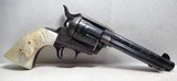 FINE ENGRAVED
2ND GEN. COLT S.A.A. 45 REVOLVER from COLLECTING TEXAS – FACTORY LETTER – SAGINAW, MICHIGAN SHIPPED - 1 of 21