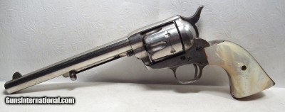 ANTIQUE COLT S.A.A. REVOLVER from COLLECTING TEXAS – D.F.C. INSPECTED – U.S. CAVALRY MODEL – MADE 1884