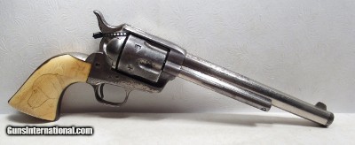 VERY RARE and UNUSUAL ANTIQUE COLT S.A.A. REVOLVER from COLLECTING TEXAS – “THE UNEXPLAINED” REVOLVER - 1881