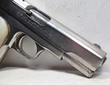 COLT 1908 MODEL - .380 CALIBER PISTOL in NICKEL FINISH from COLLECTING TEXAS – MADE 1926 – PEARL GRIPS - 7 of 14