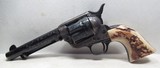 FINE ENGRAVED
2ND GEN. COLT S.A.A. 45 REVOLVER from COLLECTING TEXAS – FACTORY LETTER – SAGINAW, MICHIGAN SHIPPED - 1 of 20