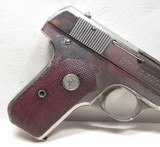 COLT 1908 MODEL - .380 CALIBER PISTOL in NICKEL FINISH from COLLECTING TEXAS – MADE 1926 - 5 of 12