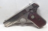 COLT 1908 MODEL - .380 CALIBER PISTOL in NICKEL FINISH from COLLECTING TEXAS – MADE 1926 - 1 of 12