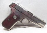 COLT 1908 MODEL - .380 CALIBER PISTOL in NICKEL FINISH from COLLECTING TEXAS – MADE 1926 - 4 of 12