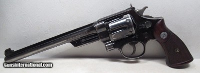 ULTRA RARE SMITH & WESSON REGISTERED MAGNUM REVOLVER with 8 3/4” BARREL and FACTORY PEEP SIGHT from COLLECTING TEXAS