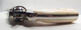 NEAR PERFECT CONDITION COLT NEW SERVICE REVOLVER from COLLECTING TEXAS – NICKEL/IVORY with MONEY BELT and HOLSTER – FACTORY LETTER - 9 of 21